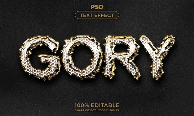 3d editable text and logo effect style mockup with dark abstract background