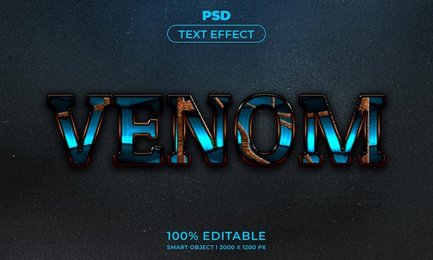 3d editable text and logo effect style mockup with dark abstract background