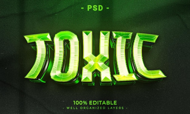 PSD 3d editable text and logo effect style mockup with dark abstract background