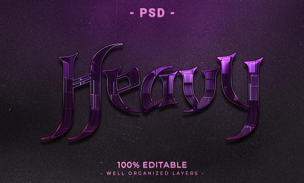 PSD 3d editable text and logo effect style mockup with dark abstract background