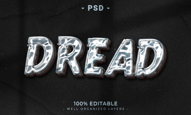 PSD 3d editable text and logo effect style mockup with dark abstract background