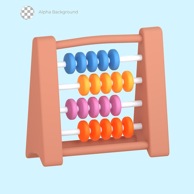 PSD 3d educatief abacus