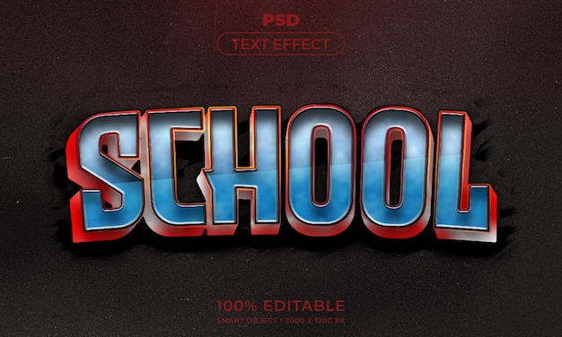 3d edytowalny tekst i makieta stylu efektu logo z ciemnym abstrakcyjnym tłem