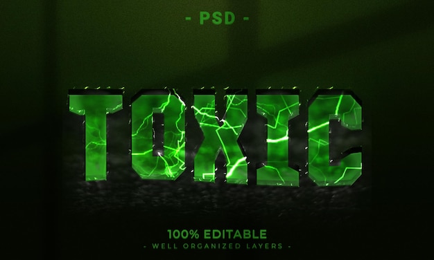 PSD 3d edytowalny tekst i makieta stylu efektu logo z ciemnym abstrakcyjnym tłem