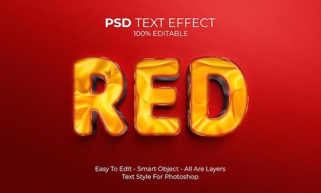 PSD 3d effect tekst