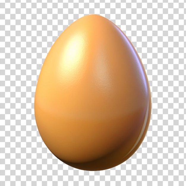 PSD 3d egg isolated on transparent background