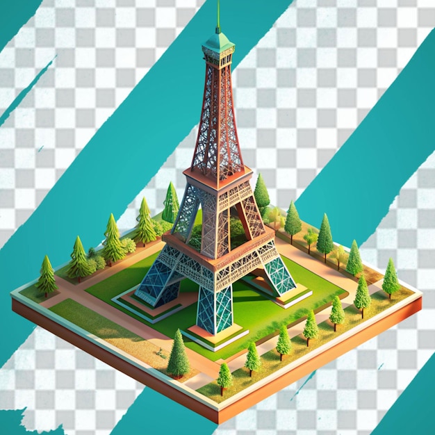 a 3d Eiffel tower