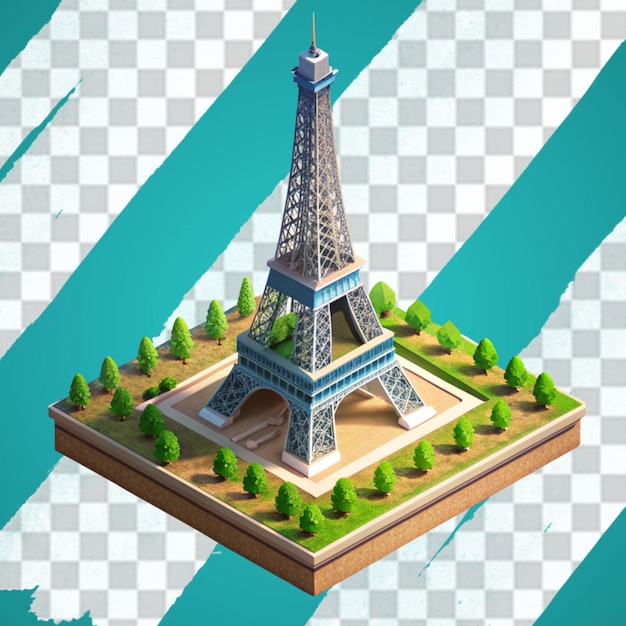 PSD a 3d eiffel tower