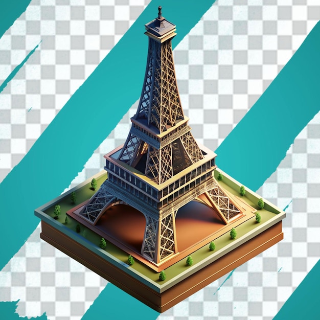 Una torre eiffel in 3d