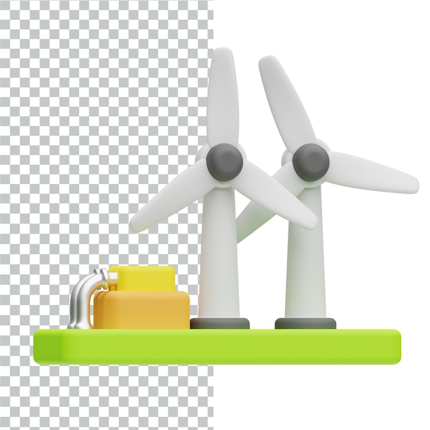 PSD 3d electric vehicle icon design rendering illustration