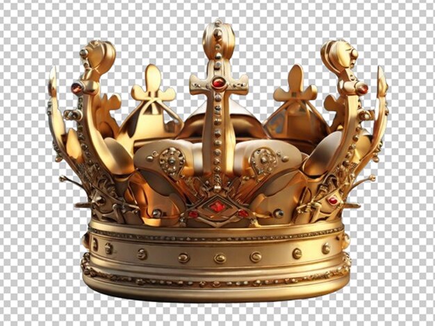 PSD 3d elegant golden crown