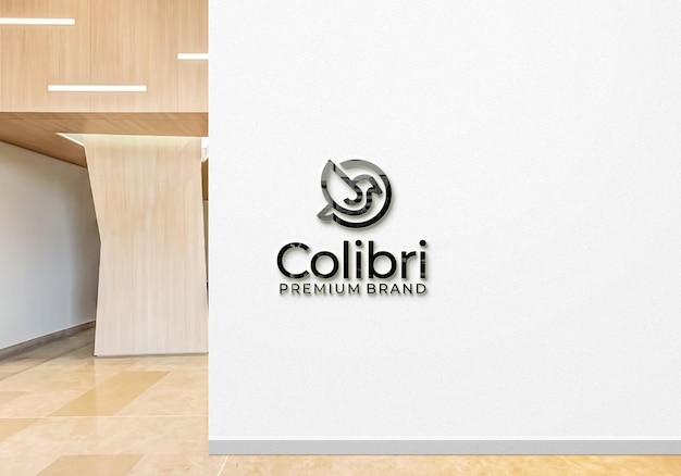 3D elegant and luxury logo mockup