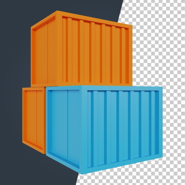 3d element delivery icon render