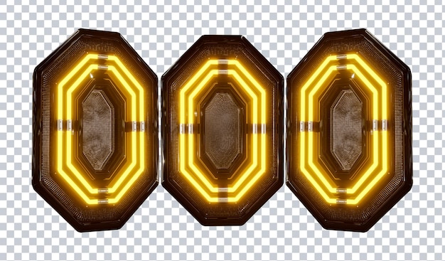 3D-element med lys for arrangementflyer-komposisjon og design