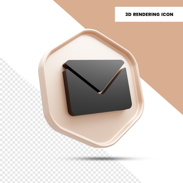 3d Email and Envelope rendering icon