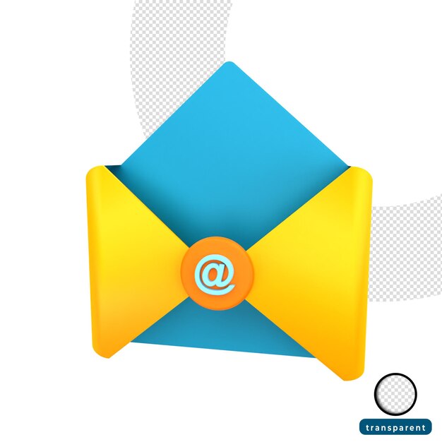 3d email icon for business