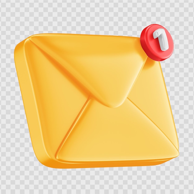 PSD 3d email icon