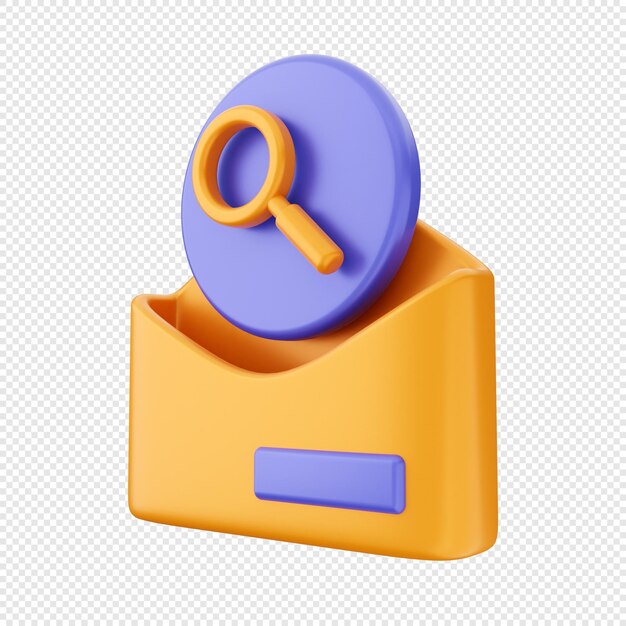 3Dメールメール 封筒 アイコン イラスト