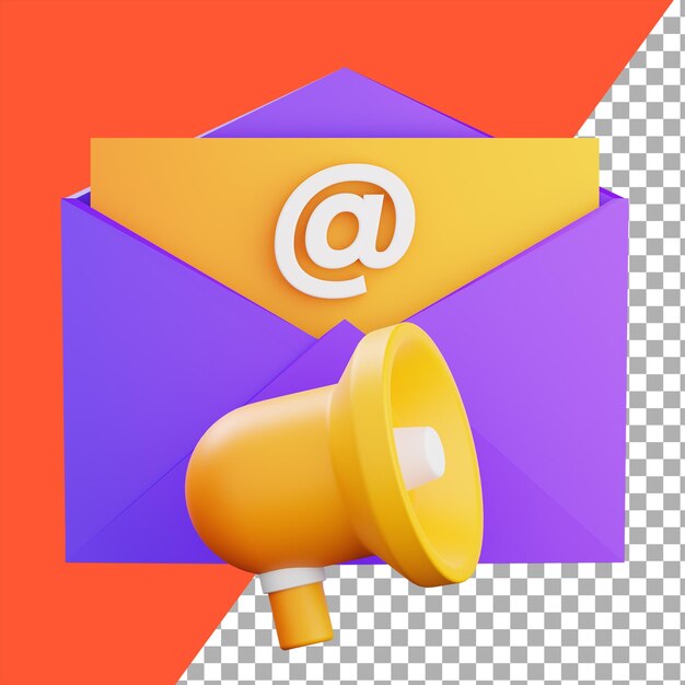 PSD 3d email marketing