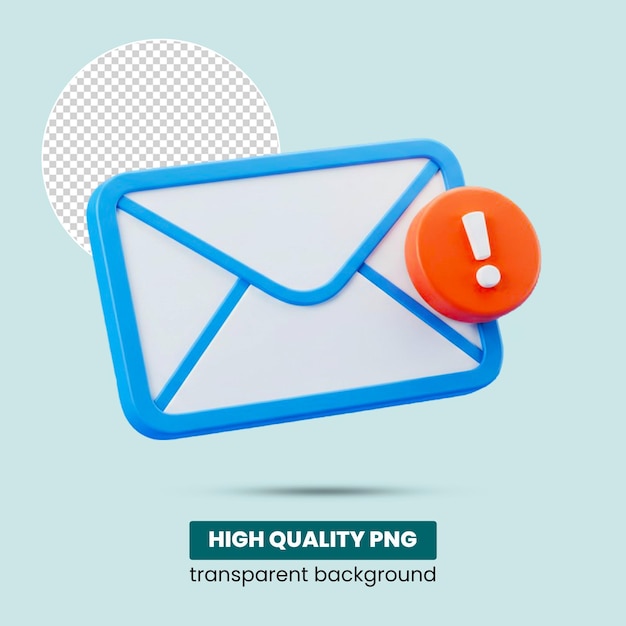 3d email notification icon