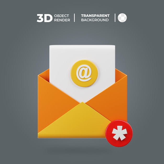 PSD notifica e-mail 3d