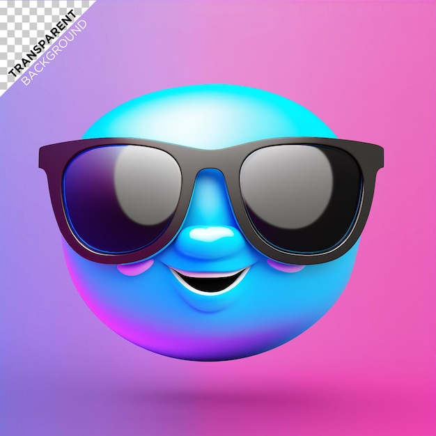 3d emoji holographic render