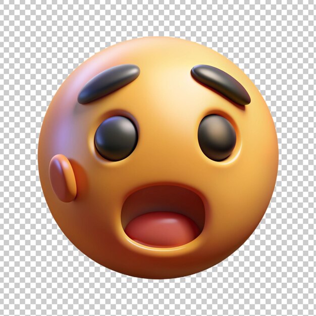 PSD 3d emoji isolated