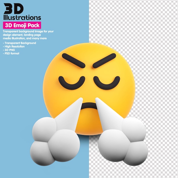 PSD 3d emoji pack icons around 3d rendering