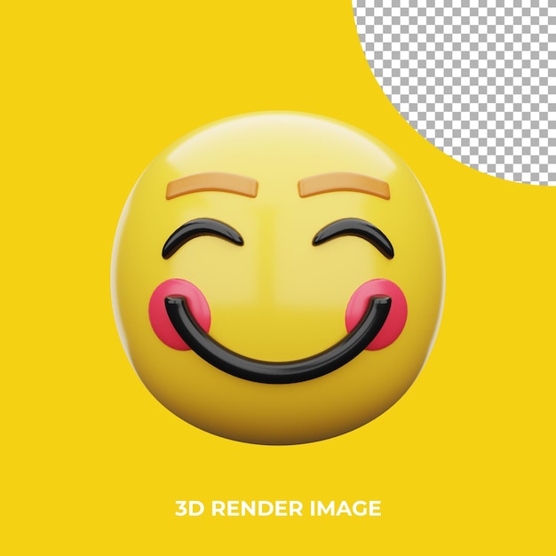 3d emoji smiling face