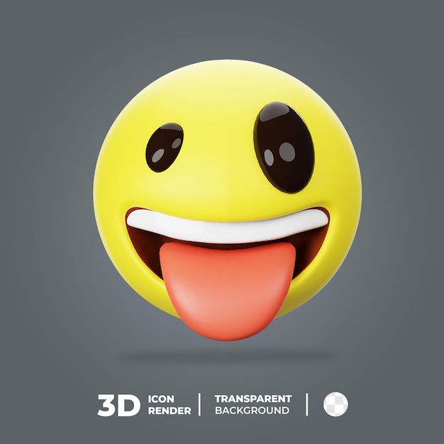 3d emoticon mocking