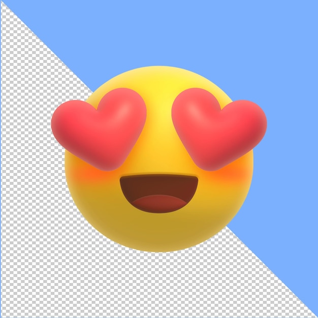 PSD 3d-emoticon-uitdrukking