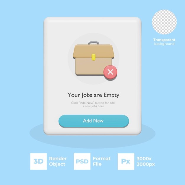 3d empty jobs