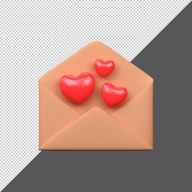 3d envelope valentines day