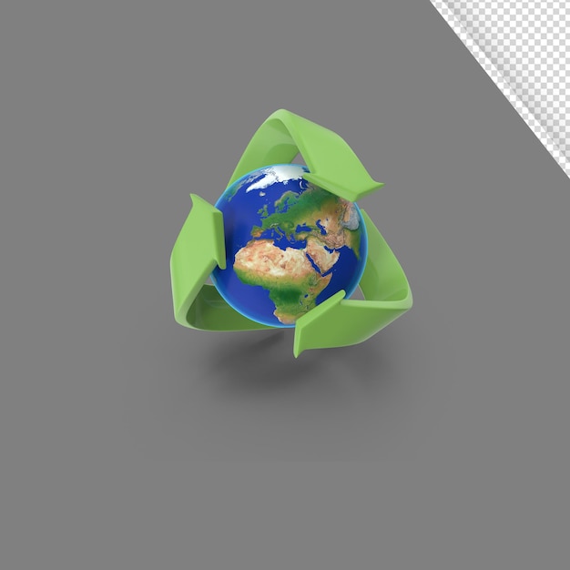 PSD 3d environment object with transparent background