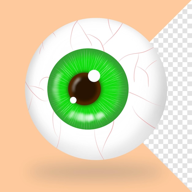 PSD 3d eyeball candy illustration