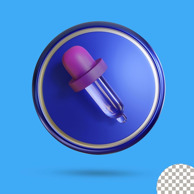 PSD 3d eyedropper icon for your websites