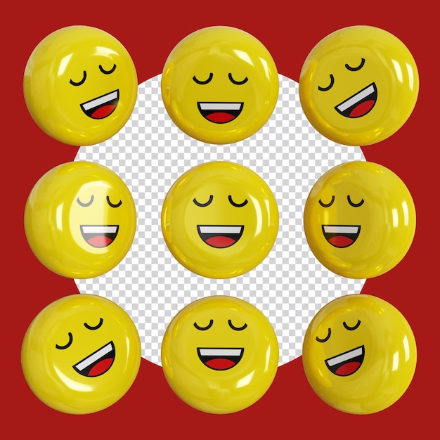 3d face emoji illustration