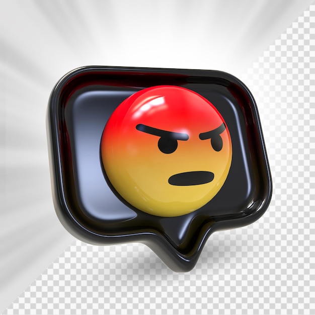 PSD 3d facebook-emoji boos