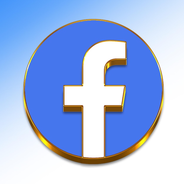 Icona di facebook 3d