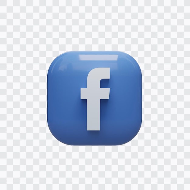 PSD 3d facebook icoon