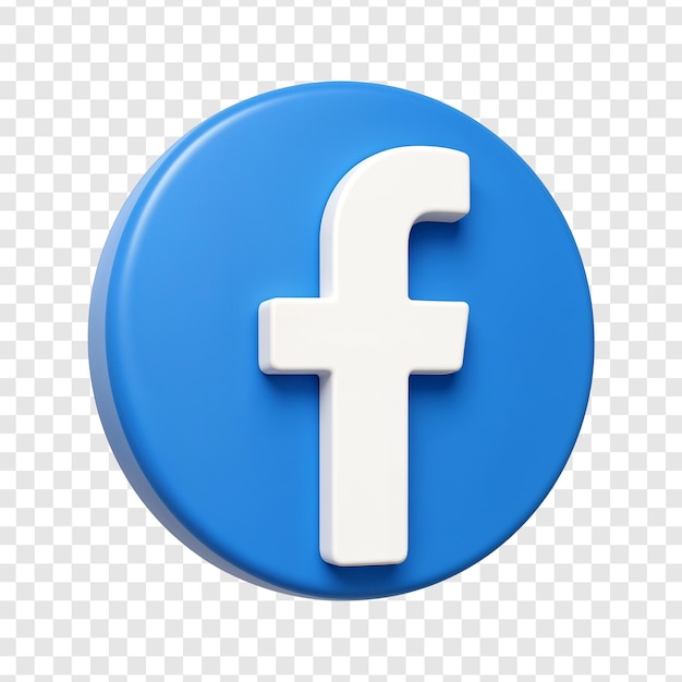 3D логотип Facebook