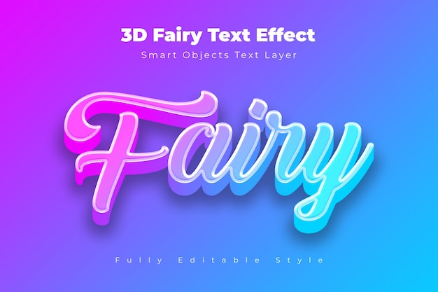 3D Fairy Text Effect