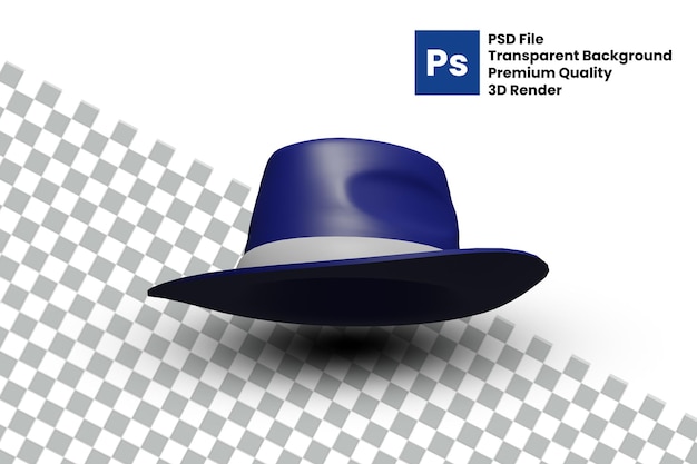 PSD cappello fedora 3d