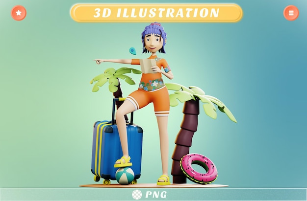 PSD ３ｄ, 女性の読書, 地図