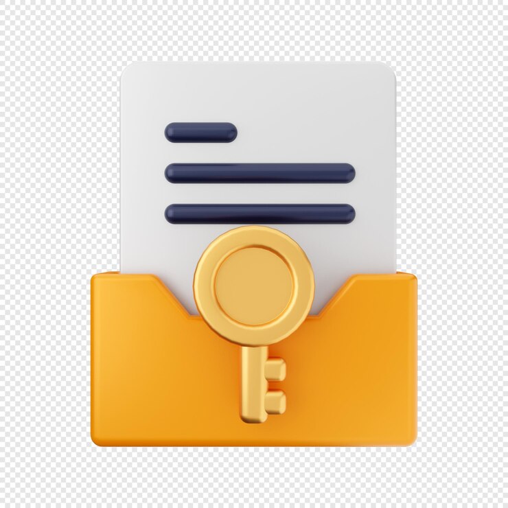 PSD 3d file folder icon illustration render