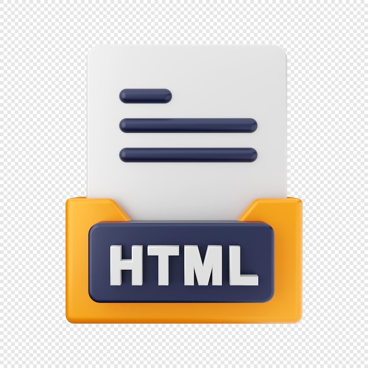 PSD 3d file folder icon illustration render