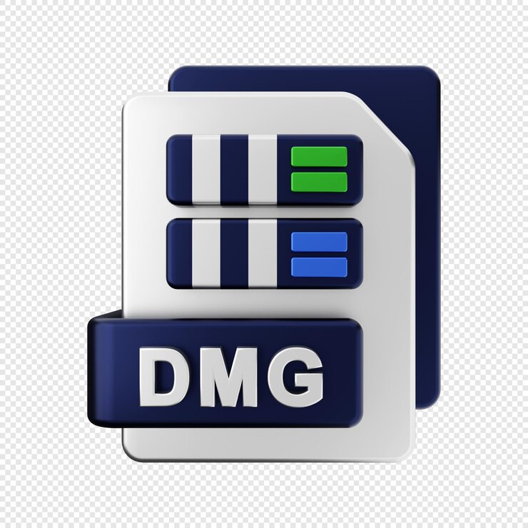 PSD 3d file format dmg type icon illustration