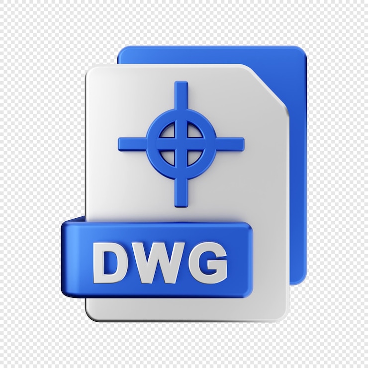 PSD 3d file format dwg type icon illustration