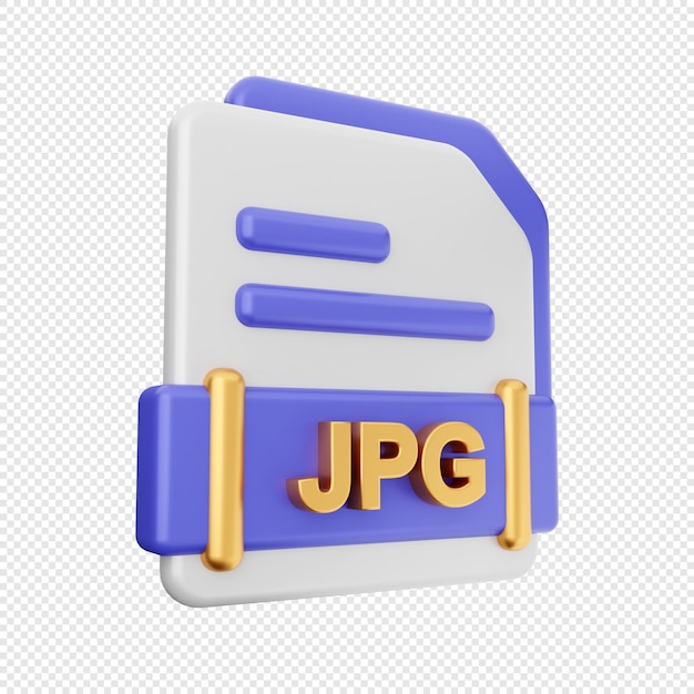 3d file format icon illustration render