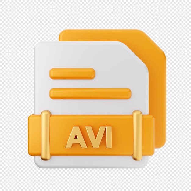 PSD 3d file format icon illustration render